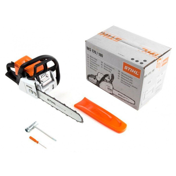 Пила цепная STIHL MS180 (шина 16" 40см, цепь 55 звеньев). Бензопила ...
