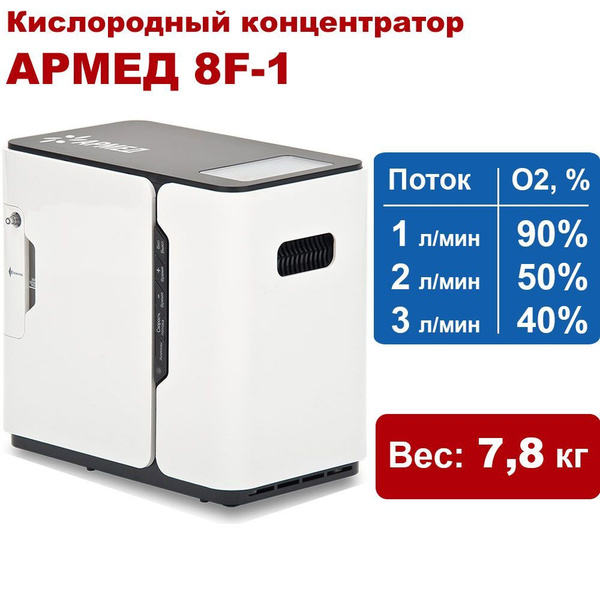 Кислородный концентратор АРМЕД 8F-1, Белый (с регистрационным ...