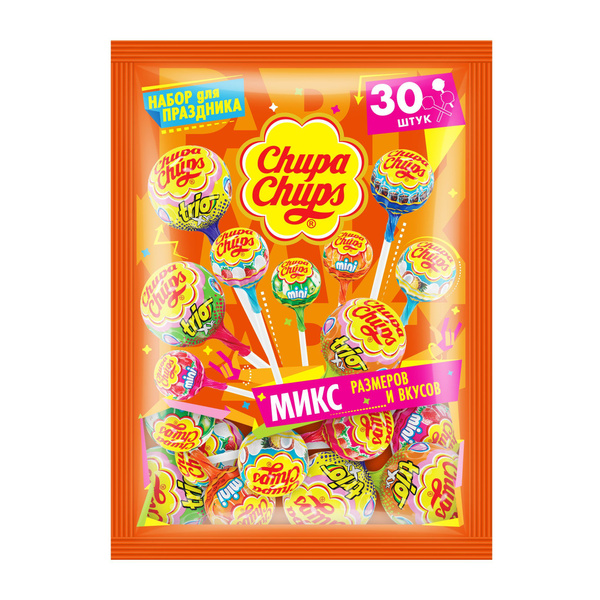 Набор сладостей Chupa Chups PARTY PACK пакет 321 г. - купить с ...