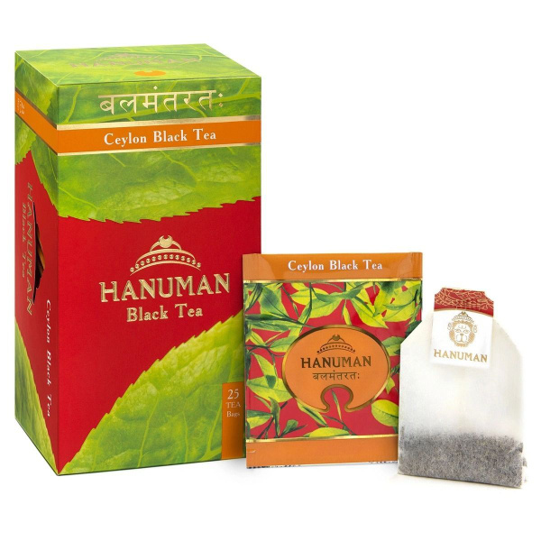 Чай черный цейлонский "HANUMAN", Ceylon Black Tea, 25 пакетиков ...