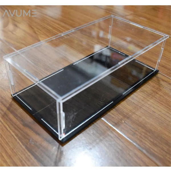 акриловая прозрачная витрина для коллекционных коробок 30x20x15см ...