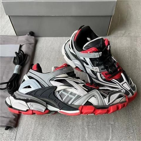 Balenciaga track 2 store black grey red