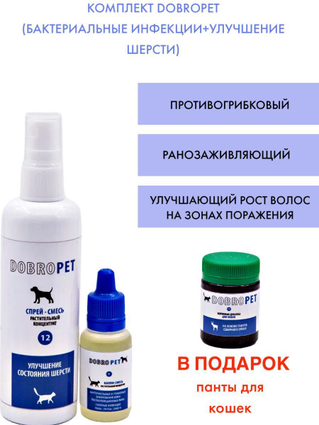 Противогрибковые капли +улучшение шерсти+ПОДАРОК для кошек - купить с ...