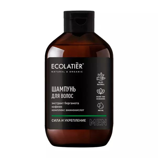Ecolatier Шампунь Мужской Сила и укрепление, 400мл, 1шт. - купить с ...