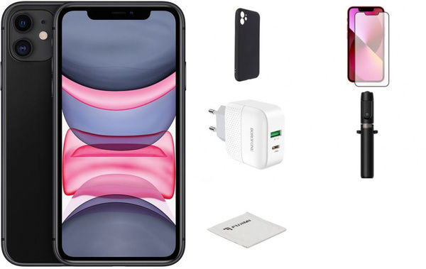 Смартфон Apple iPhone 11 (набор аксессуаров для Selfie + подарочный ...