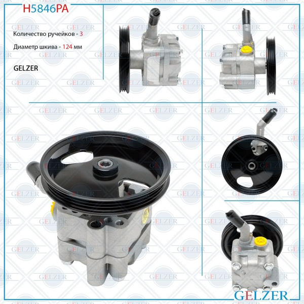 Насос ГУР Nissan Almera N16 2000-2006 - Gelzer арт. H5846PA - купить по ...