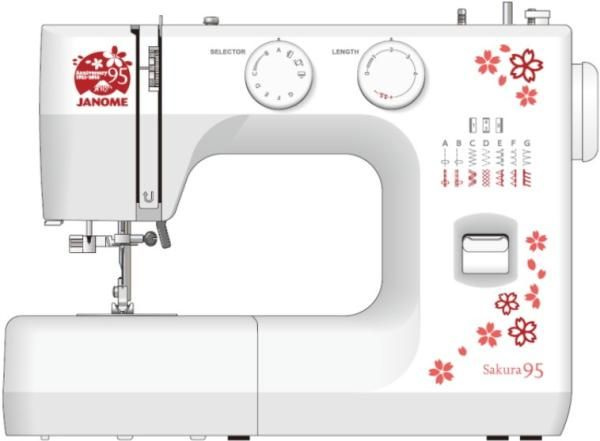 Швейная машина Janome Sakura 95 белый купить на OZON по низкой цене ...