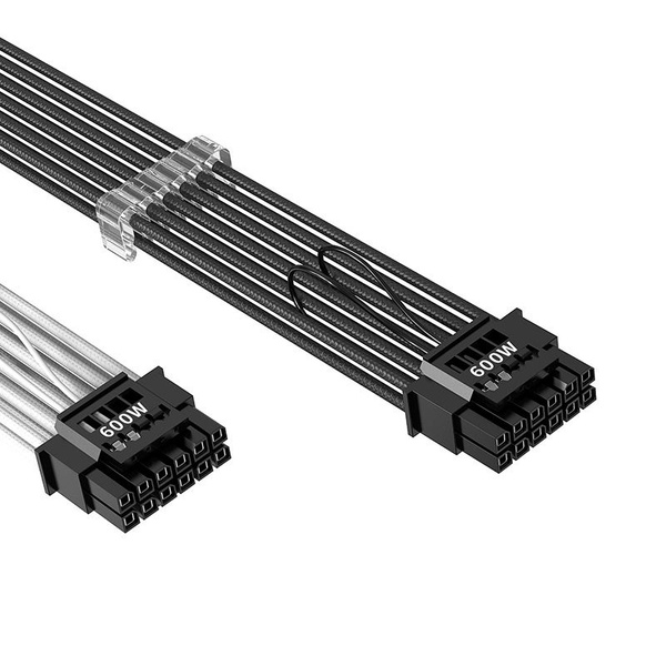 Кабель для видеокарты RTX 4080 NVIDIA 16-Pin 12VHPWR, цвет белый, 3шт ...