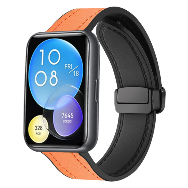 силиконовый Кожаный ремешок для Huawei Watch Fit 2 / Хуавей вотч фит 2 ...
