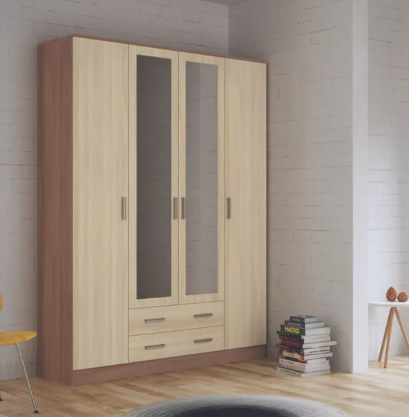 Шкаф распашной Эра Квадро_Белый гладкий, 160x48.7x220 см купить c ...