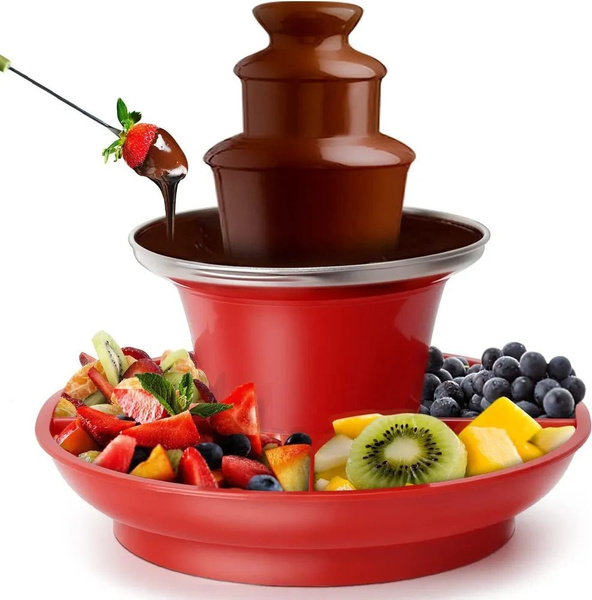 Шоколадный фонтан фондю мини Chocolate Fondue Fountain Mini