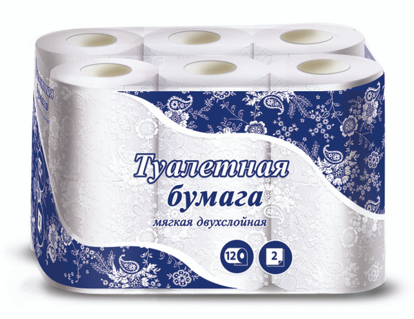 Бумага туалетная 12 рулонов Ozon
