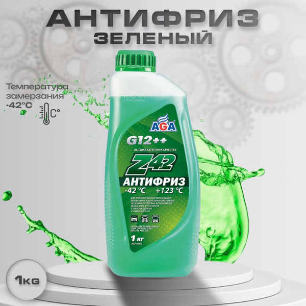 Антифриз AGA желтый, зеленый, красный, синий, Готовый раствор купить по ...
