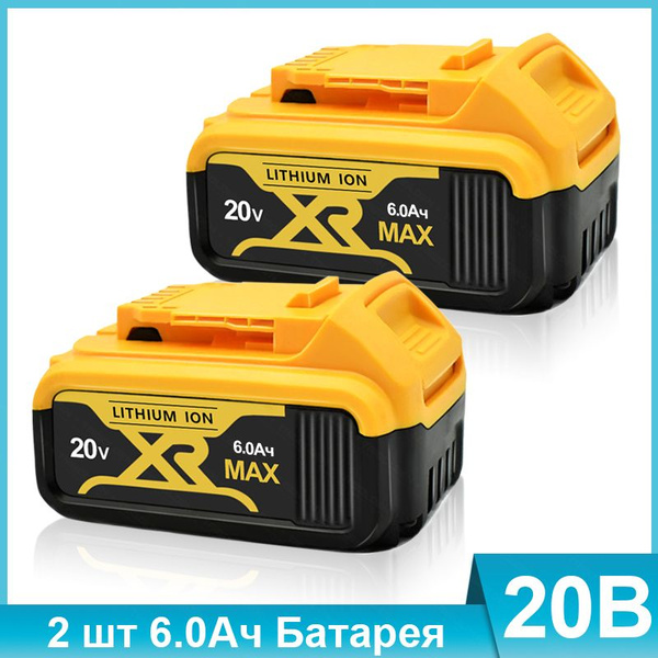 Запасной литий-ионный аккумулятор DCB200 20 В Max XR 6,0 Ач для DeWalt ...