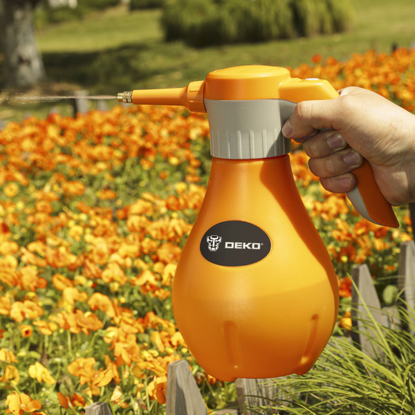 Опрыскиватель Deko DKSP14 аккум. 2л оранжевый/серый (065-0952) - купить ...