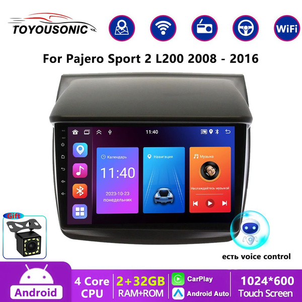 9'' Автомагнитола Android 2Gb+64Gb Mitsubishi L200 2006 - 2015, Pajero ...