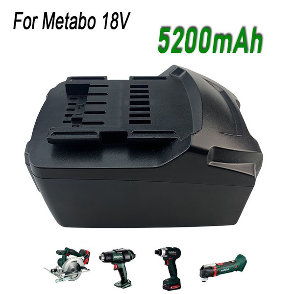 Аккумулятор 18V 5200mah для беспроводного электроинструмента Metabo ...