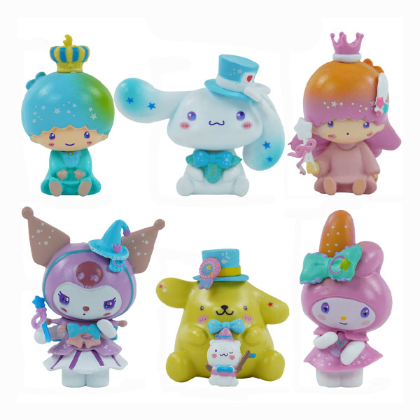 6 шт./компл. Игрушки-украшения Sanrio Melody, фигурки куклы - купить с ...