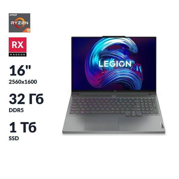 Игровой ноутбук Lenovo Legion 7 16ARHA7, серый купить по низкой цене ...