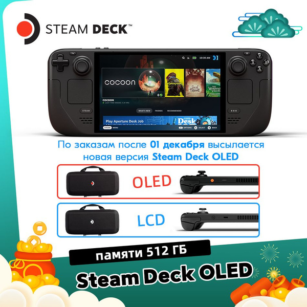 Портативная игровая консоль Steam Deck OLED 512ГБ 90Hz - купить с ...