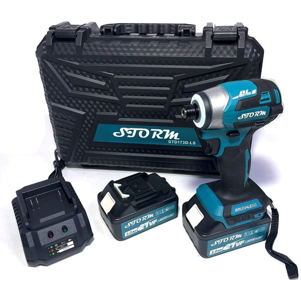 Винтоверт-шуруповерт ударный аккумуляторный STORM DTD173D-LS 180Hm ...