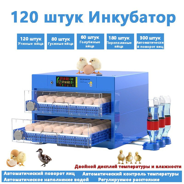 220/12В полностью автоматический цифровой инкубатор влажности на 120 ...