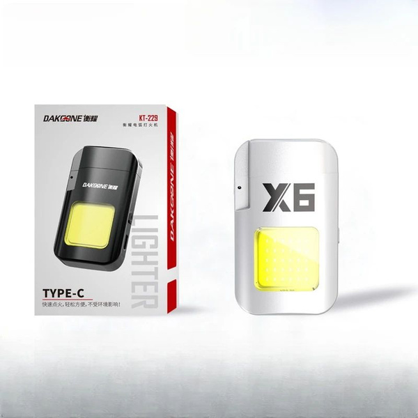 Электронная зажигалка, импульсная двойная дуга, аккумулятор USB типа C ...