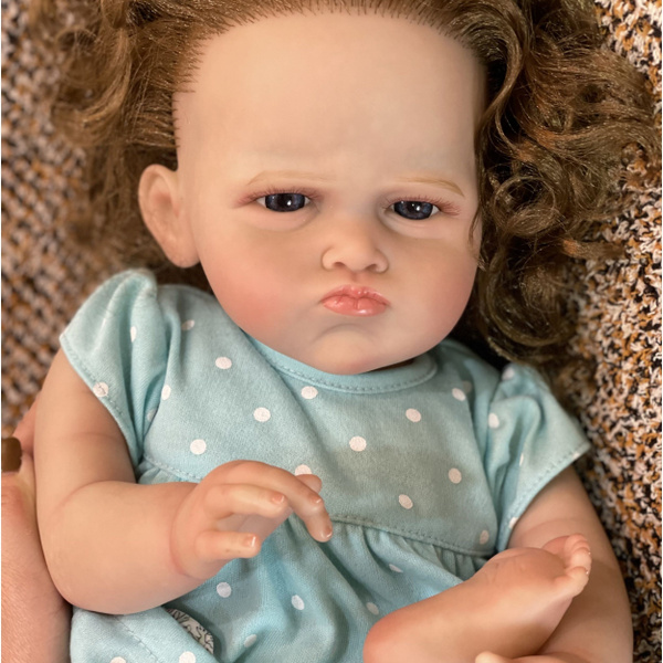 Кукла реборн 50 см с вросшими волосами Реалистичная кукла Подарок для ...