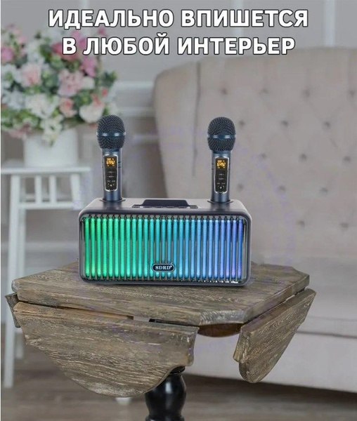 Домашняя Беспроводная Караоке система SDRD SD-319 Pro Портативный ...