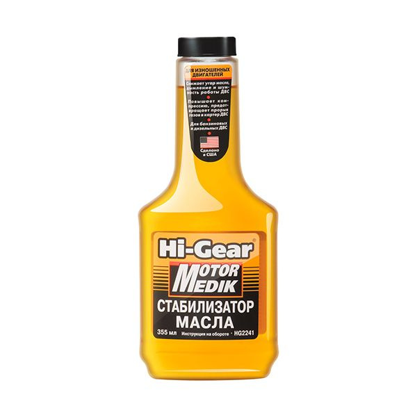 Hi-Gear Стабилизатор вязкости масла, 355 мл - купить с доставкой по ...