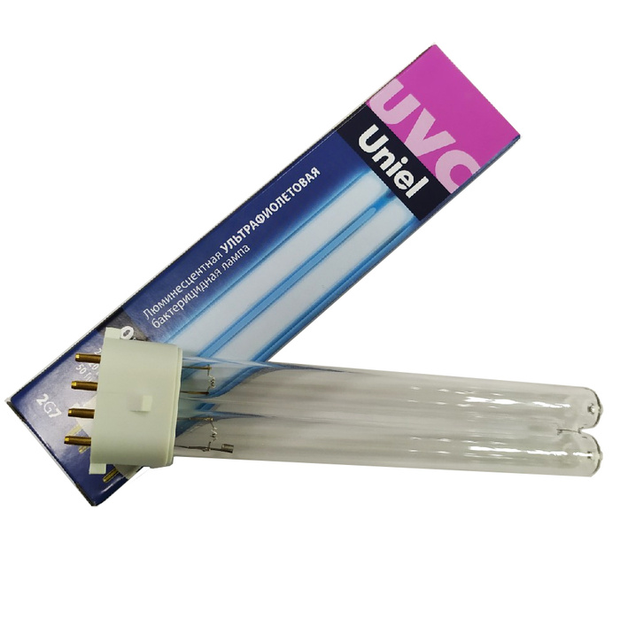 Лампа люминесцентная Uniel, ультрафиолетовая бактерицидная, ESL-PL-9  #1