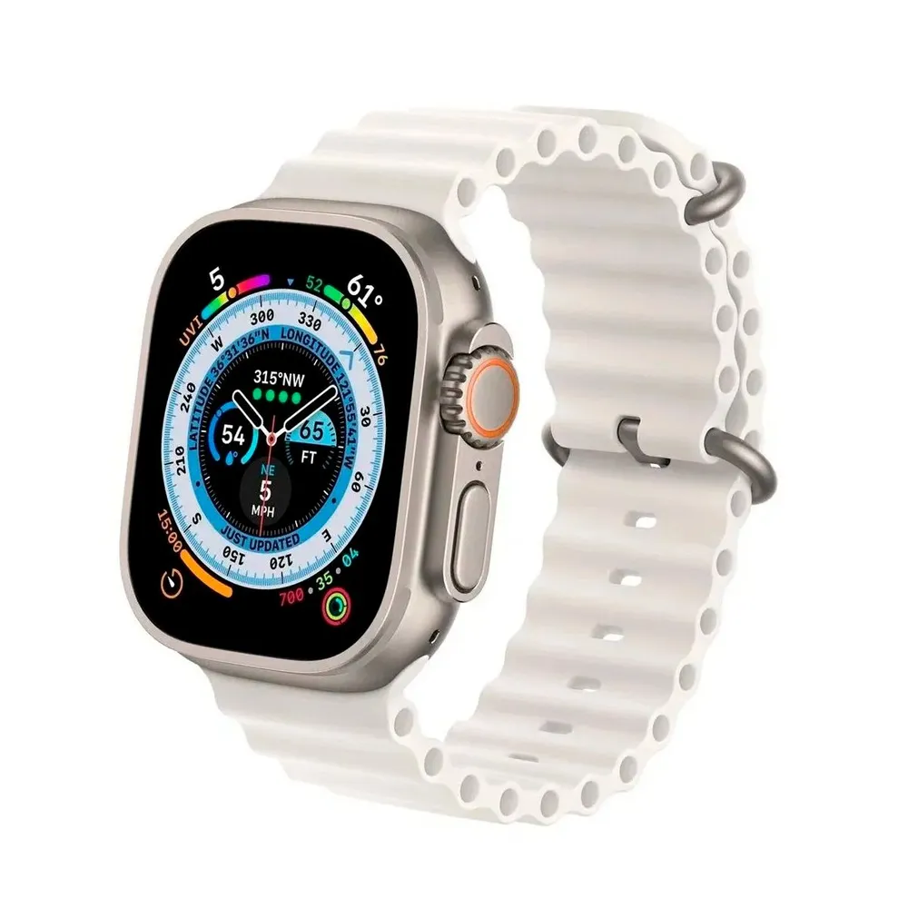 Ultra titanium case ocean band apple