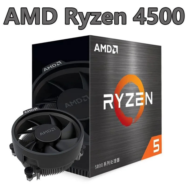 Процессор AMD Ryzen 5, BOX (с кулером), 6 яд., 3.6 ГГц купить по низкой ...