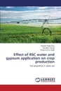 Effect of RSC water and gypsum application on crop production - Kumar Ravindra, Kumar Singh Vinaya