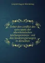 Ueber den conflict des episcopats der oberrheinischen kirchenprovinzn : mit den landesregierungen in derselben - Leopold August Warnkönig