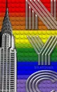 Rainbow Pride Iconic Chrysler Building New York City Sir Michael Huhn Artist Drawing Journal - Michael Huhn, Sir Michael Huhn