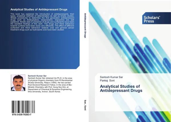 Обложка книги Analytical Studies of Antidepressant Drugs, Santosh Kumar Sar and Pankaj Soni