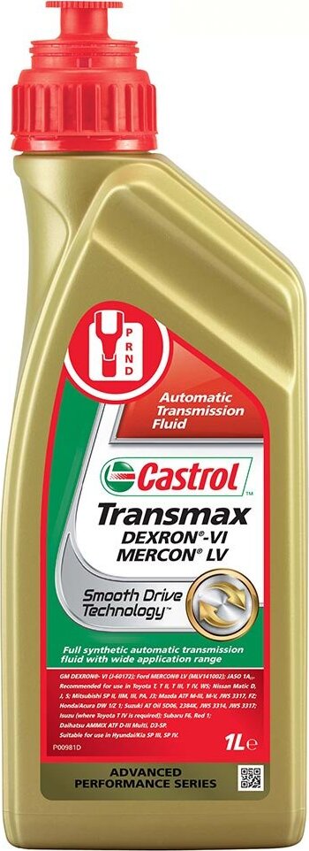 фото Масло трансмиссионное Transmax DEXRON-VI MERCON LV 1л Ford Mercon LV GM - Dex Castrol