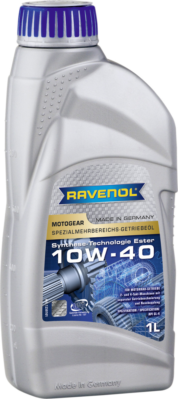 фото Трансмиссионное масло RAVENOL Motogear SAE 10W-40 GL-4 (1л) new