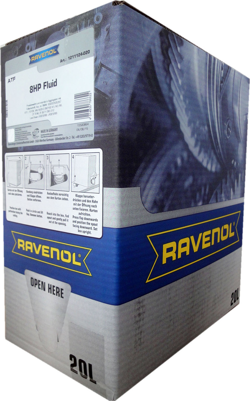 фото Трансмиссионное масло RAVENOL ATF 8 HP Fluid (20л) ecobox