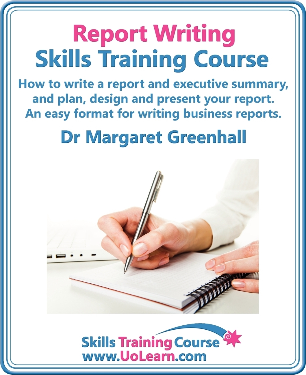 Writing skills. Writing a Report. Writing Trainers. Writing skills book.