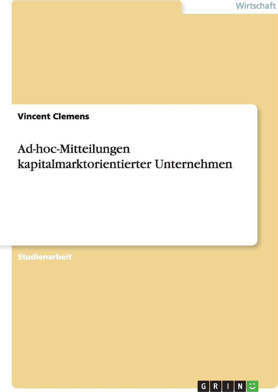 фото Ad-hoc-Mitteilungen kapitalmarktorientierter Unternehmen