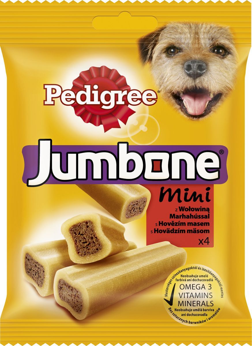 фото Лакомство Pedigree "Jumbone Mini", для миниатюрных собак, с говядиной, 180 г