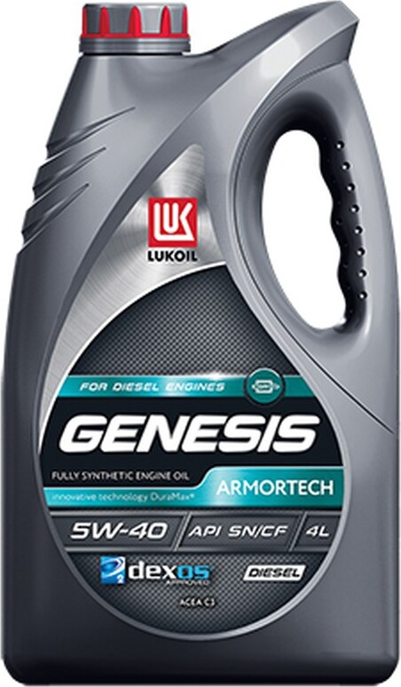 ЛУКОЙЛ(LUKOIL)GENESISARMORTECHDIESEL5W-40Масломоторное,Синтетическое,4л