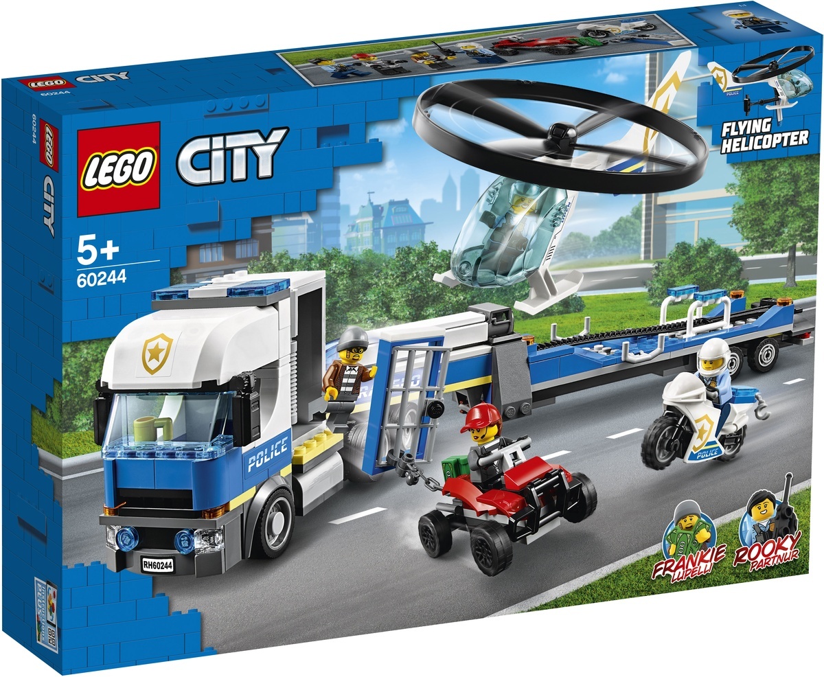 Конструктор LEGO City Police 60244 Полицейский вертолетный транспорт -  купить с доставкой по выгодным ценам в интернет-магазине OZON (180211213)