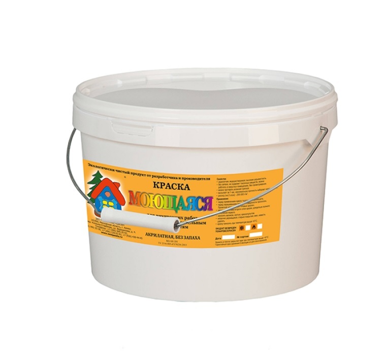 Краска Bona Farbo Сурик Быстросохнущая, Акрилатная, Матовое покрытие, 9 л, 10 кг, коричнево-красный