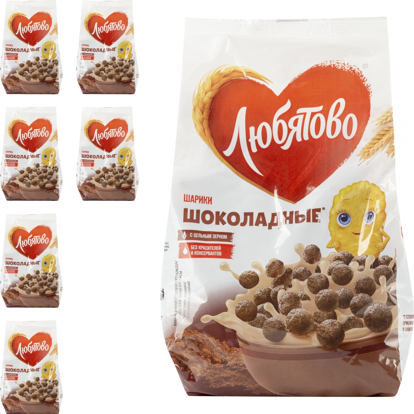 Шарики шоколадные Любятово 200 г (комплект из 6 шт) — купить в интернет ...