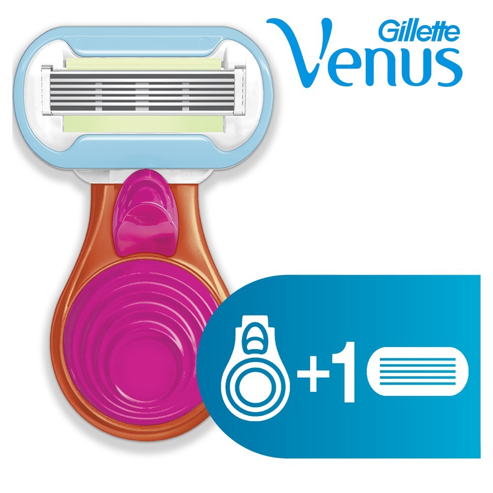 Станок для бритья gillette venus embrace с 1 сменной кассетой