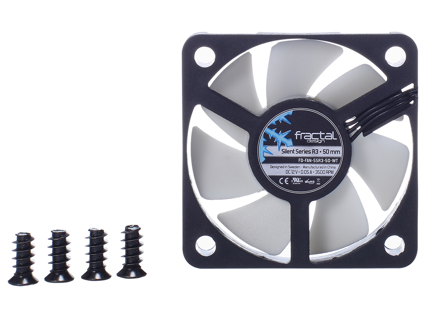 ВентиляторFractalDesignSilentSeriesR350mmFD-FAN-SSR3-50-WT