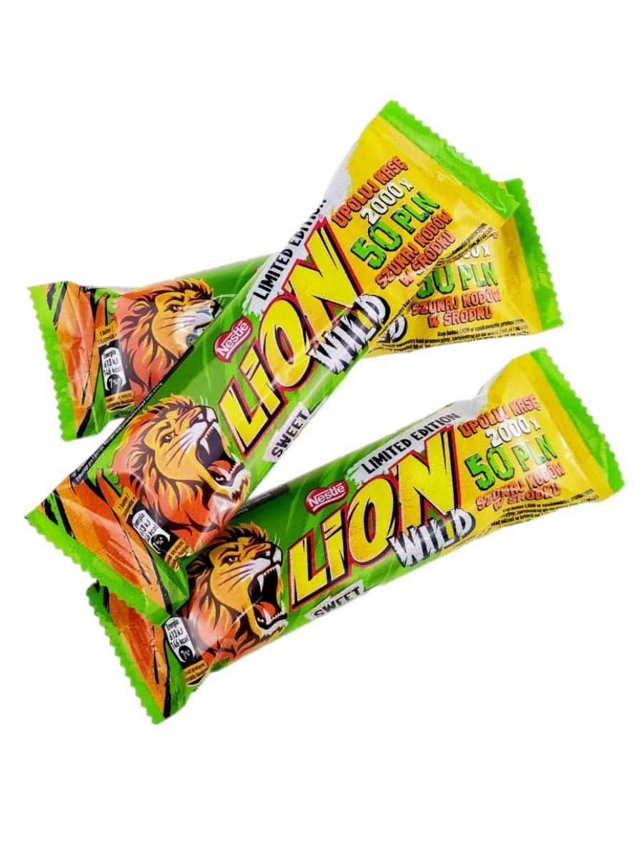 Характеристики Лион / Набор: Шоколадный батончик Lion Wild Sweet ...